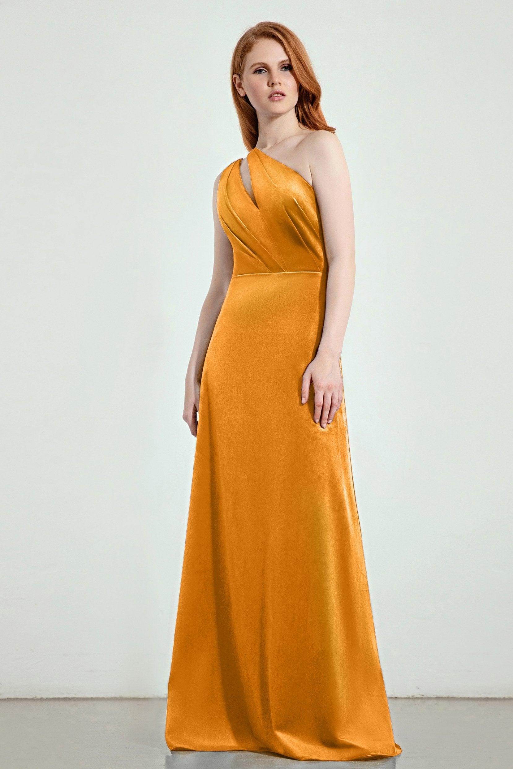 A-Line Sweep-Brush Train Bridesmaid Dress Formal Dresses CB0277 - COCOMELODY